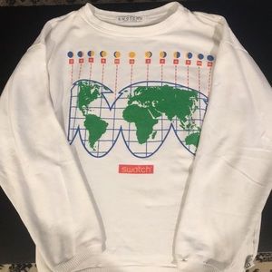 Vintage 80’s Swatch Ribbed Crewneck